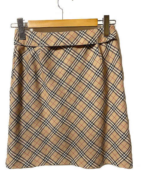 バーバリーブルーレーベル BURBERRY BLUE LABEL チェック柄 フレア  