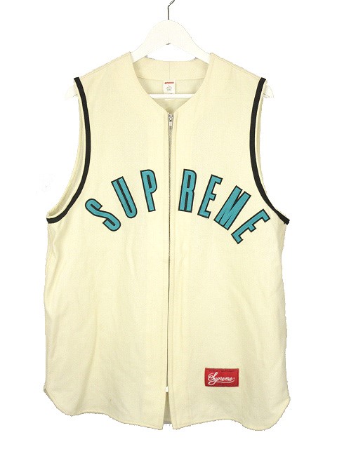 シュプリーム SUPREME SLEEVELESS BASEBALL JERSEY スリーブレス 