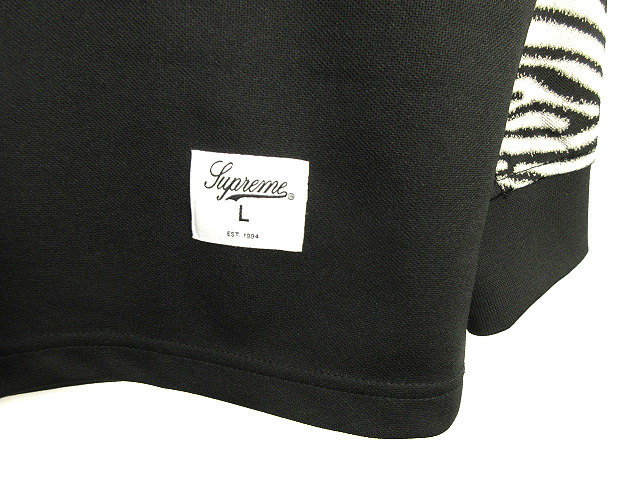 シュプリーム SUPREME Zebra L/S Top ゼブラ ロングスリーブ トップ L 
