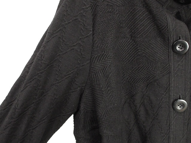 エイココンドウ EIKO KONDO E-clat ジャガード 切替 ニット ジャケット 