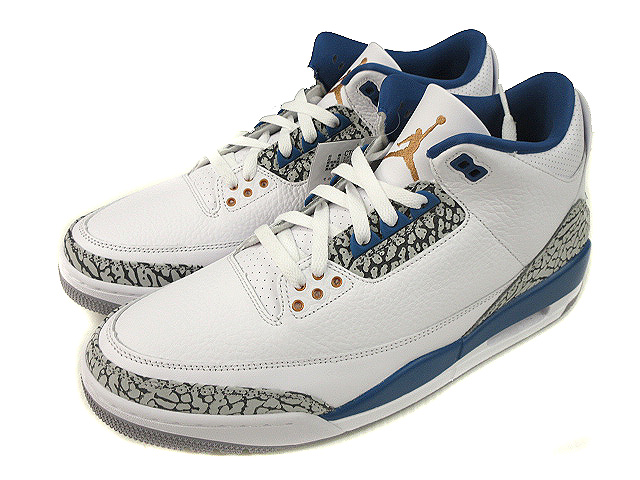 未使用品 ナイキ NIKE AIR JORDAN 3 RETRO WIZARDS TRUE BLUE CT8532
