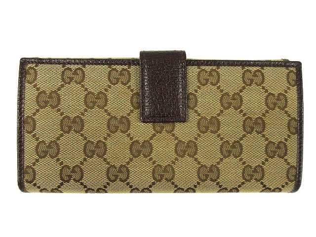 未使用品 グッチ GUCCI GGクリスタル 2つ折り Wホック ダブルホック 長 
