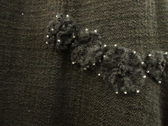 インゲボルグ INGEBORG フレアスカート ツイード フラワーモチーフ  