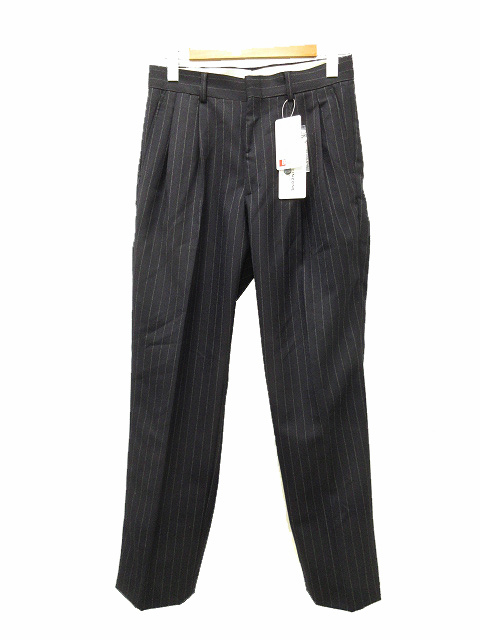 未使用品 シンゾーン Shinzone 23AW チョークストライプパンツ 2タック 