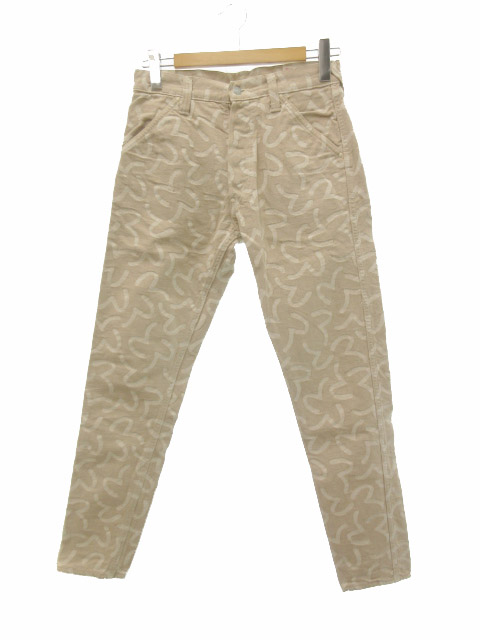 エヴィス EVISU LOT.5500 ジャガードデニム パンツ 総柄 カモメ 