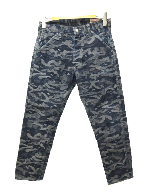 エヴィス EVISU LOT.5500 ジャガードデニム パンツ 総柄 カモメ 