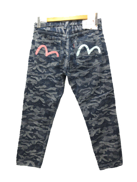エヴィス EVISU LOT.5500 ジャガードデニム パンツ 総柄 カモメ 