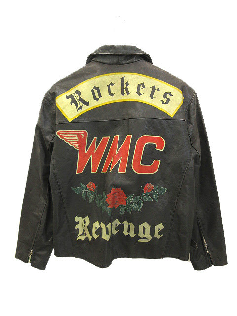 WINLIT MOTORCYCLE レザージャケット ライダースジャケット バック 