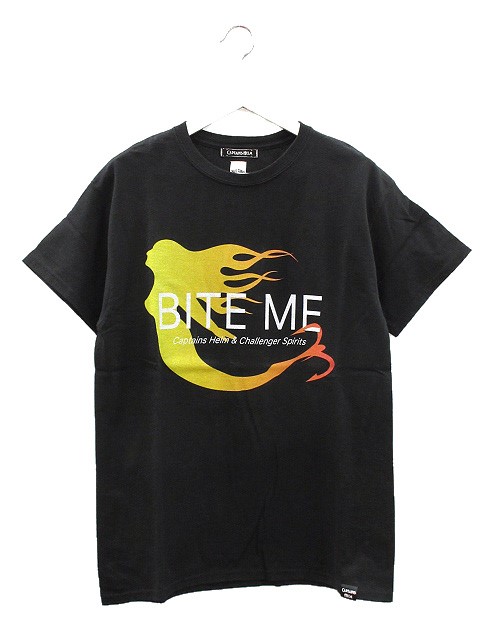 キャプテンズヘルム captains helm Tシャツ 半袖 ポケット ストレッチ 黒 ブラック S 36 スーピマコットン アメリカ製 トップス B63260