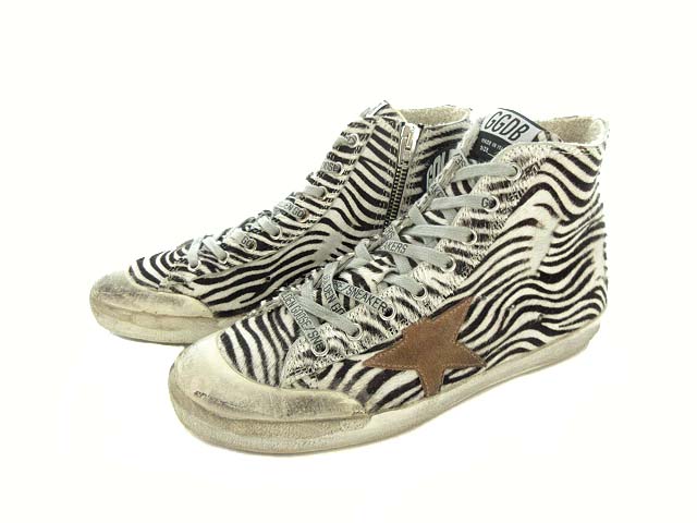 ゴールデングース GOLDEN GOOSE zebra ゼブラ ハイカット