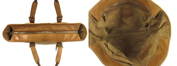 コーチ COACH レザー トートバッグ 6418 ブラウン 本革
