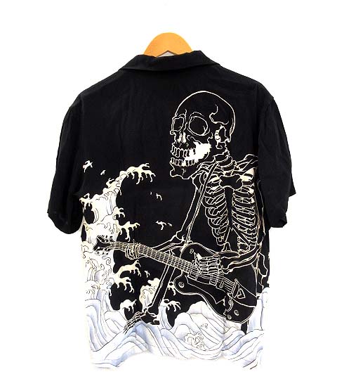 クロップドヘッズ CROPPED HEADS アロハシャツ スカル ドクロ ギター 