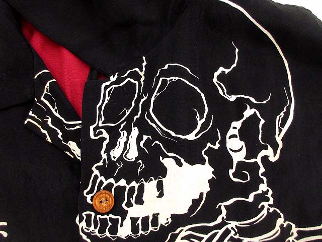 CROPPED HEADS 芸者髑髏 ワーク アロハ SHIRT Amazon.co.jp: (クロップドヘッズ)Cropped Heads がしゃどくろ