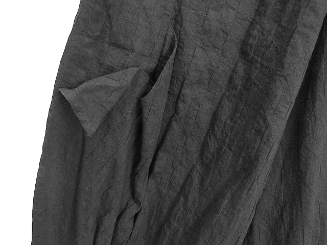 ジウ 慈雨 幾何学 ジャガード ワイド パンツ 40 ブラック 黒 2020年 綿