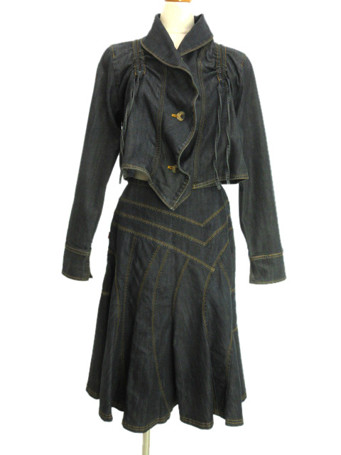 イオコムイオ io comme io セットアップ デニム ジャケット スカート G  