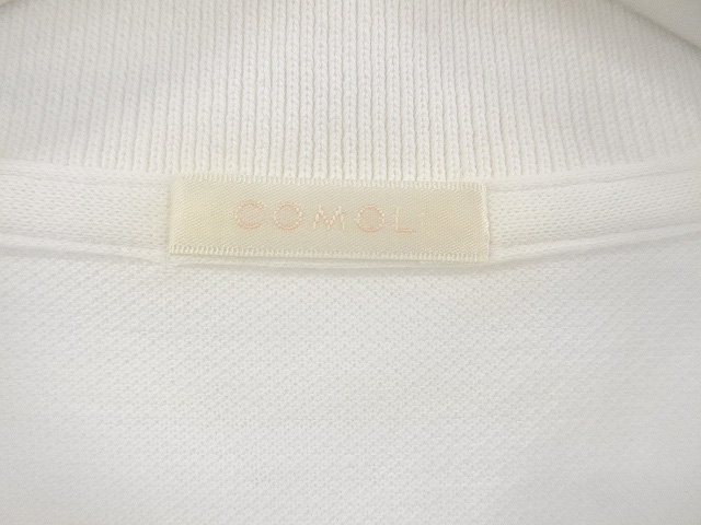 コモリ COMOLI 鹿の子 半袖 ポロシャツ R01-05012 ホワイト 2 トップス 