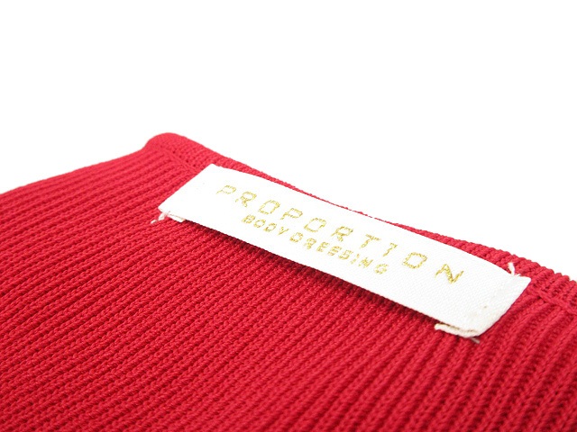 プロポーション ボディドレッシング ニット 長袖 トップス レディース FRサイズ レッド系 PROPORTION BODY DRESSING プロポーション ボディドレッシング ニット 長袖 トップス