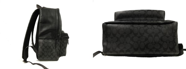 COACH リュック バックパック シグネチャー F55398 レザー 美品 COACH コーチ リュック メンズ レディース シグネチャー バック