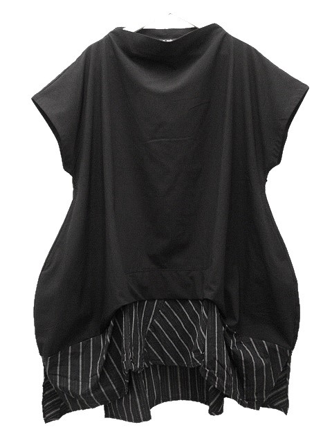 センソユニコ m_mefu 変形 チュニック 40 ブラック 黒 2023年  