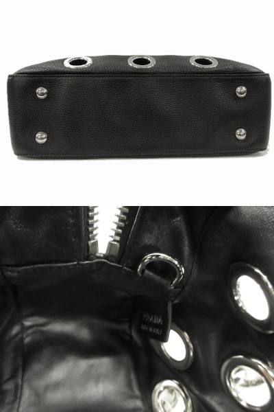 プラダ PRADA チェーン ショルダー バッグ 黒 ブラック