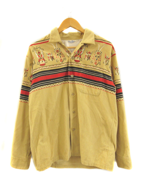 ビームス BEAMS 東洋エンタープライズ プリントコーデュロイシャツ  