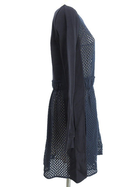 シーバイクロエ SEE BY CHLOE スウェット レース 切替 チュニック 