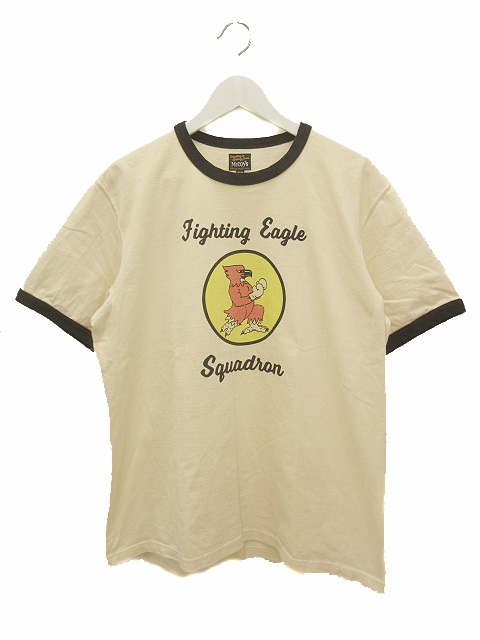 ザリアルマッコイズ THE REAL McCOY'S プリントTシャツ リンガー