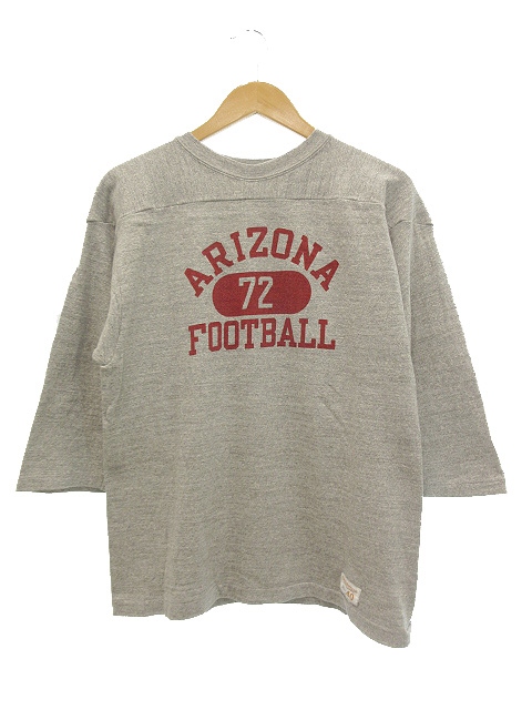 ウエアハウス WAREHOUSE フットボールTシャツ 7部袖 霜降り 染み込み 