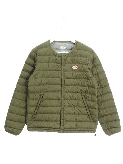 ダントン DANTON インナーダウン ジャケット L/S 38 カーキ 上着  