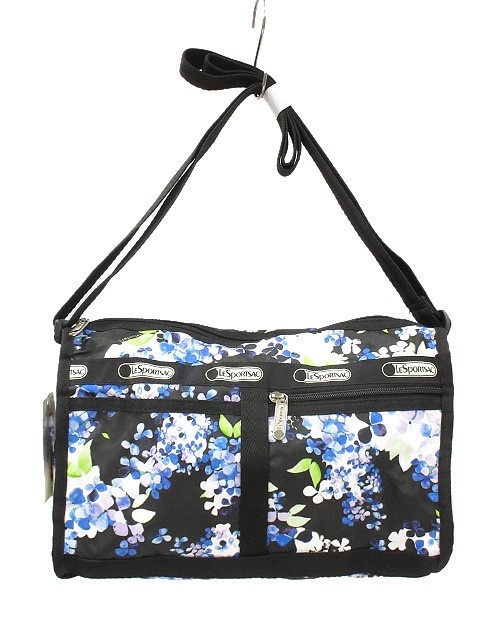 レスポートサック】ジュエリー ハート ショルダーバッグ 宝石 星 花 黒  