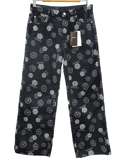 未使用品 インゲボルグ INGEBORG カメリア ジャカード デニム ワイド  