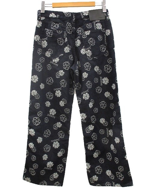 未使用品 インゲボルグ INGEBORG カメリア ジャカード デニム ワイド  