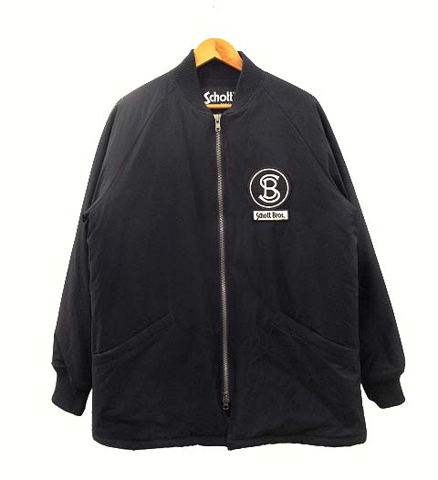 ショット SCHOTT 中綿 ジャケット ワッペン ロゴ 3102082 ブラック L 