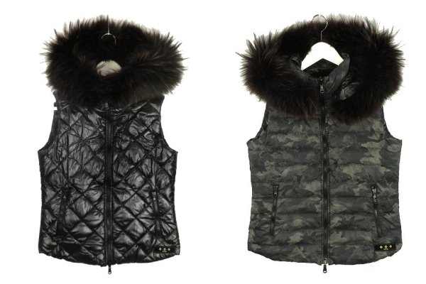 希少サイズ✨ タトラス ダウンベスト カシミヤ混 ラクーンファー