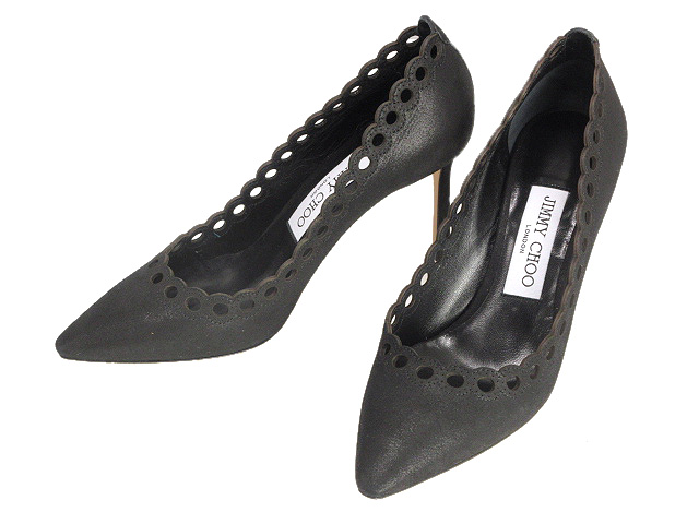 JIMMY CHOO 黒 スエード パンプス 35.5