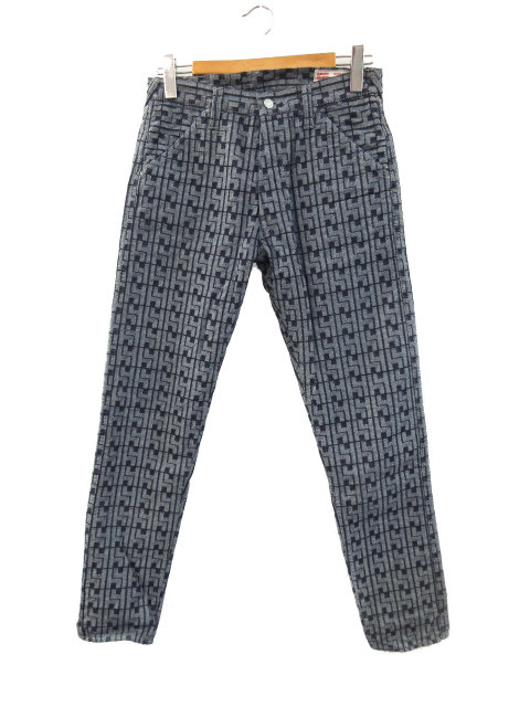 エヴィス EVISU LOT.5500 モノグラム 総柄 ジャガードデニム ジーンズ 