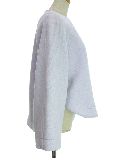 クロエ CHLOE ショート コート ノーカラー 34 ARTIC ICE アイスブルー  