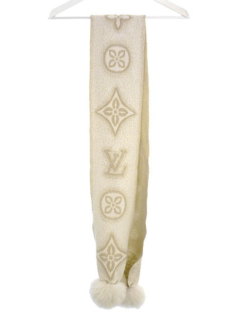 ルイヴィトン LOUIS VUITTON エシャルプ ポリアナ マフラー フォックス 