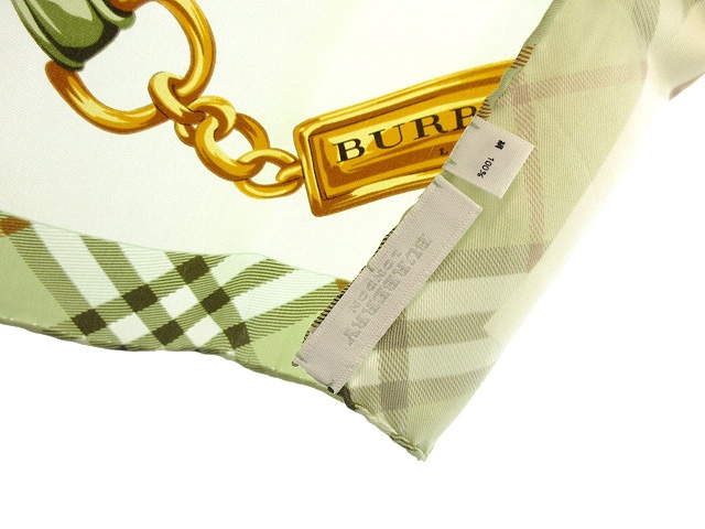 BURBERRY LONDONポンチョカーキロゴ刻印ボタンレザー牛革