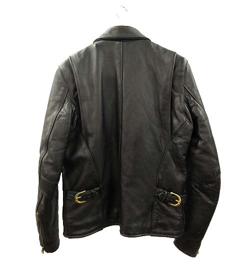 アメリカ製 Vanson レザーシングルライダースジャケット 36 ブラック