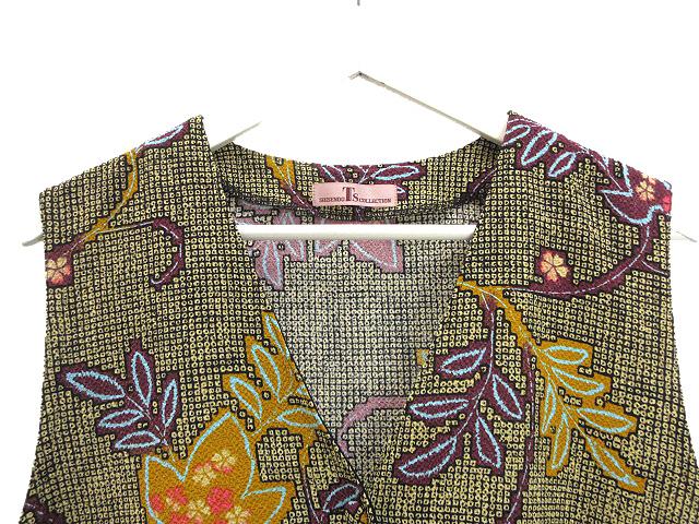 シセンドウ 詩仙堂 HITOSHI TAMURA ちりめん 縮緬 ロング ベスト