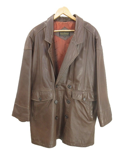 ウィンドアーマー WIND ARMOR ダブルブレスト レザー コート