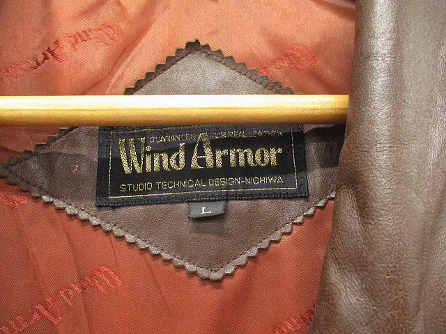ウィンドアーマー WIND ARMOR ダブルブレスト レザー コート