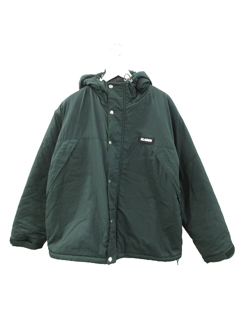 オリーブグリーン フード付きナイロンジャケット XLARGE オリーブ