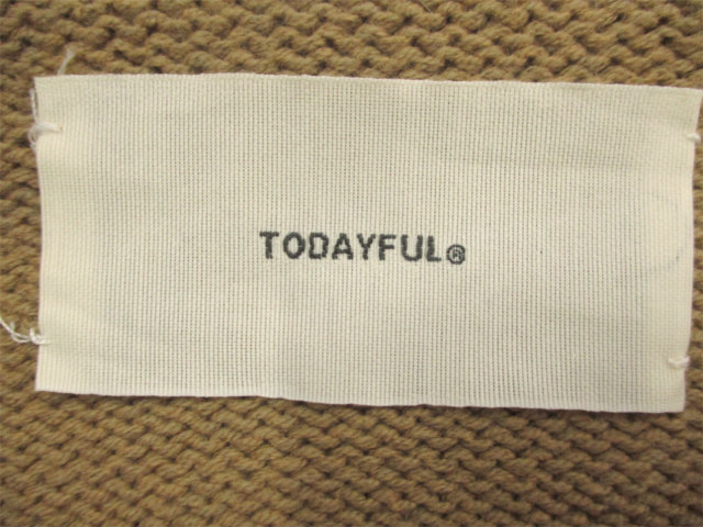 トゥデイフル TODAYFUL Boatneck Over Knit ボートネックオーバーニット 長袖 ブラウン 茶色 トップス レディース TODAYFUL（トゥデイフル）の「TODAYFUL(トゥデイフル) 