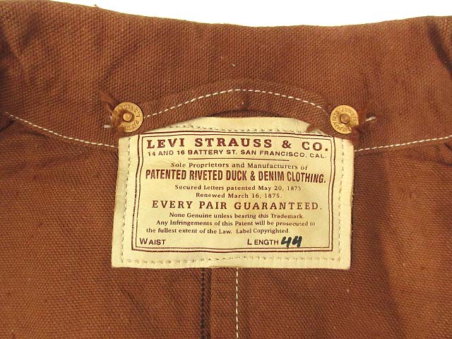 リーバイス Levi's LVC 90s 初期 ダック ハンターコート リーバイス Levi's LVC 90s 初期 ダック ハンターコート