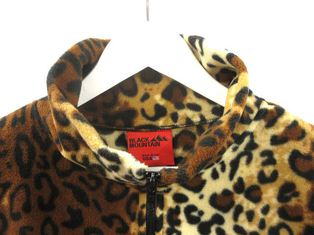 ブラックマウンテン Black Mountain レオパード柄 フリース ジャケット