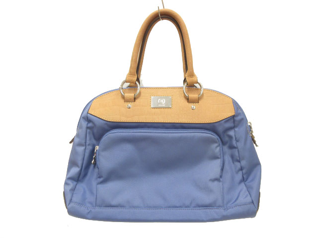 ボグナー BOGNER 2WAY ショルダーバッグ ハンドバッグ ブルー系 肩掛け 