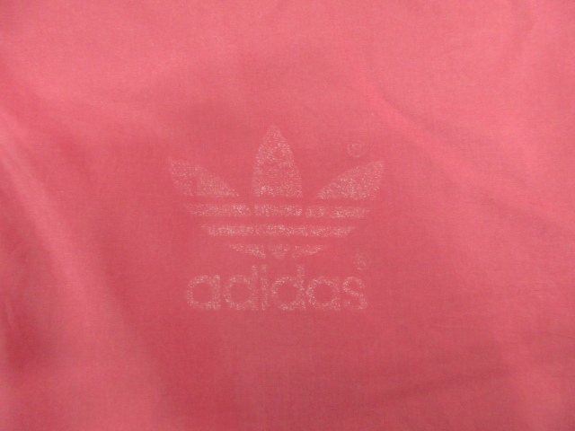 【中古】アディダス adidas 80s ナイロンジャケット 裏パイル ヴィンテージ エンジ ネイビー M メンズ アディダス adidas 80s ナイロンジャケット 裏パイル ヴィンテージ