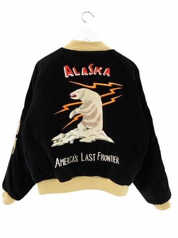 ベロア スカジャン リバーシブル エアフォース刺繍プリント スーベニアジャケット ベロア スカジャン リバーシブル エアフォース刺繍プリント スーベニア